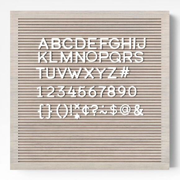NEW 14 x 14 Letterboard with 180 Letters Numbers - Picture 1 of 4